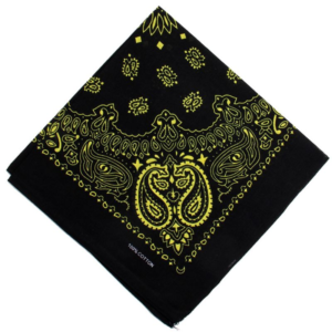 Bandana - Black & Yellow